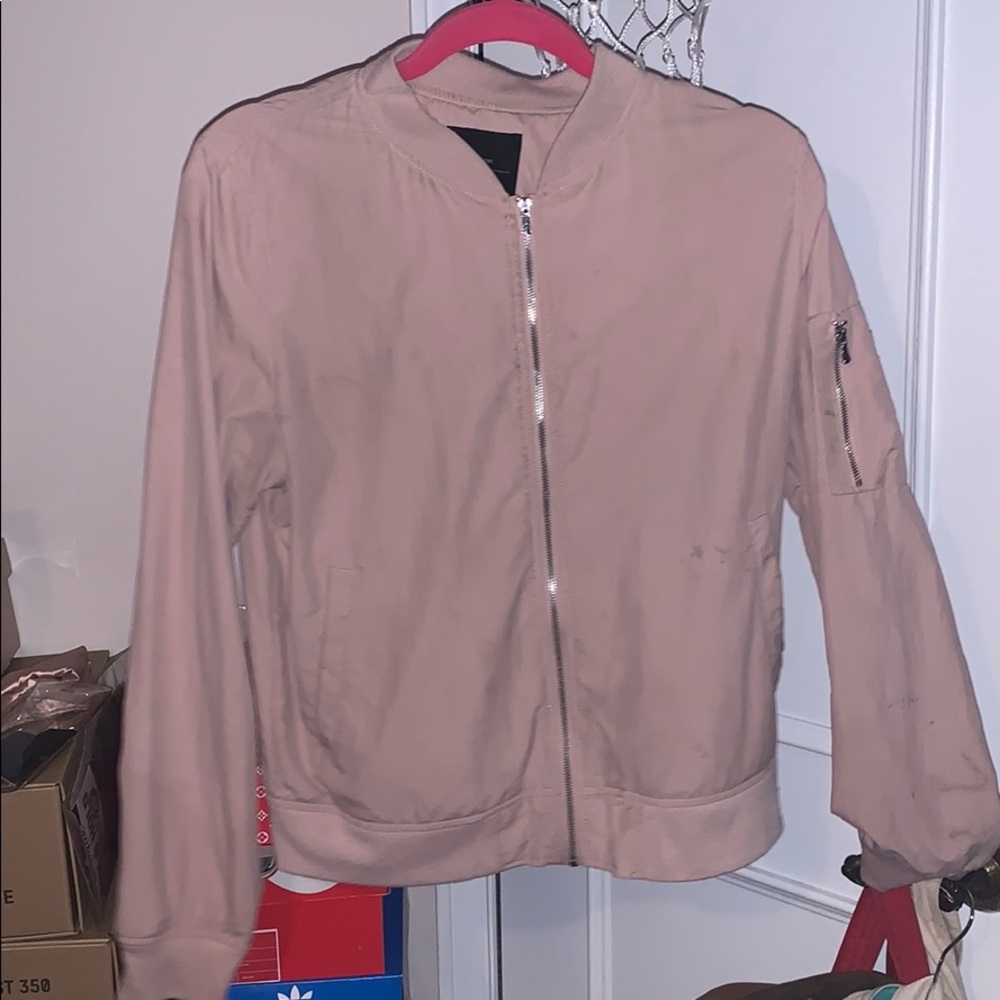 Pink Zara Bomber Jacket